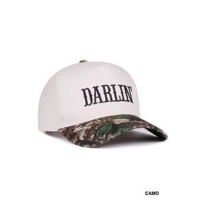 White and Camo 'Darlin' Cap